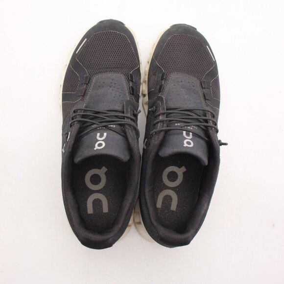 On Running Cloud 5 Road Running Shoes Women's 6.5 Black Casual Sneakers Lace Up - Picture 9 of 10